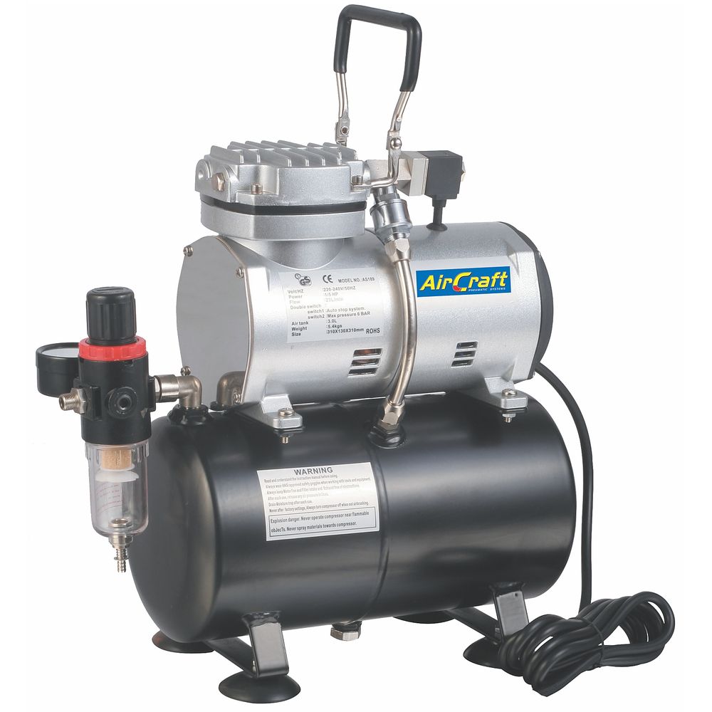 Compressor For Airbrush 1cyl On Tank 3ltr